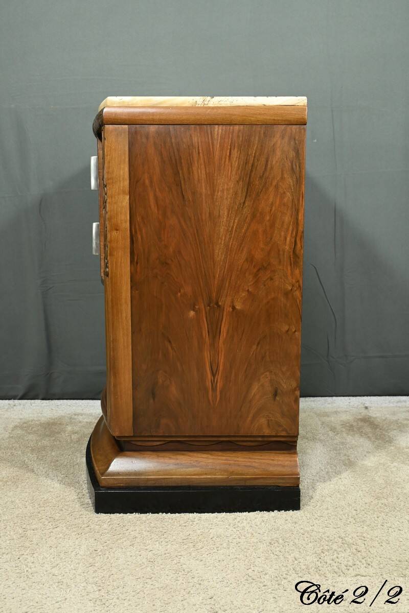 Nightstand in Walnut, Art Deco – 1930