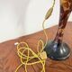 Art Nouveau mushroom lamp – Émile Gallé – Floral pansy decoration