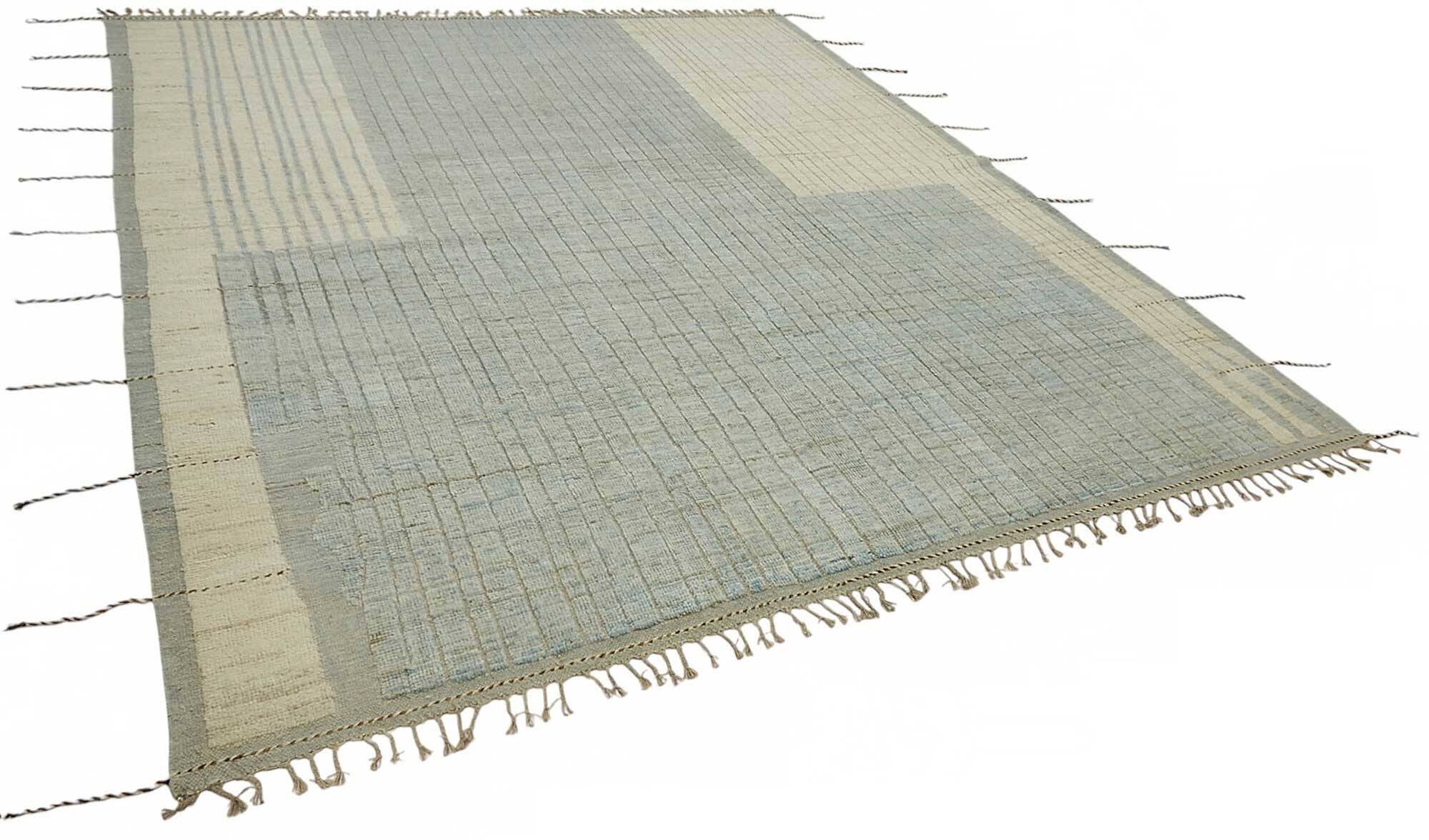 Handmade Turkish One of a Kind 256 cm x 308 cm Beige Wool Carpet