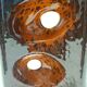 Vase en céramique émaillé marron et orange postmoderne par Giovanni Bertoncello