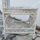 Desserte en rotin vintage