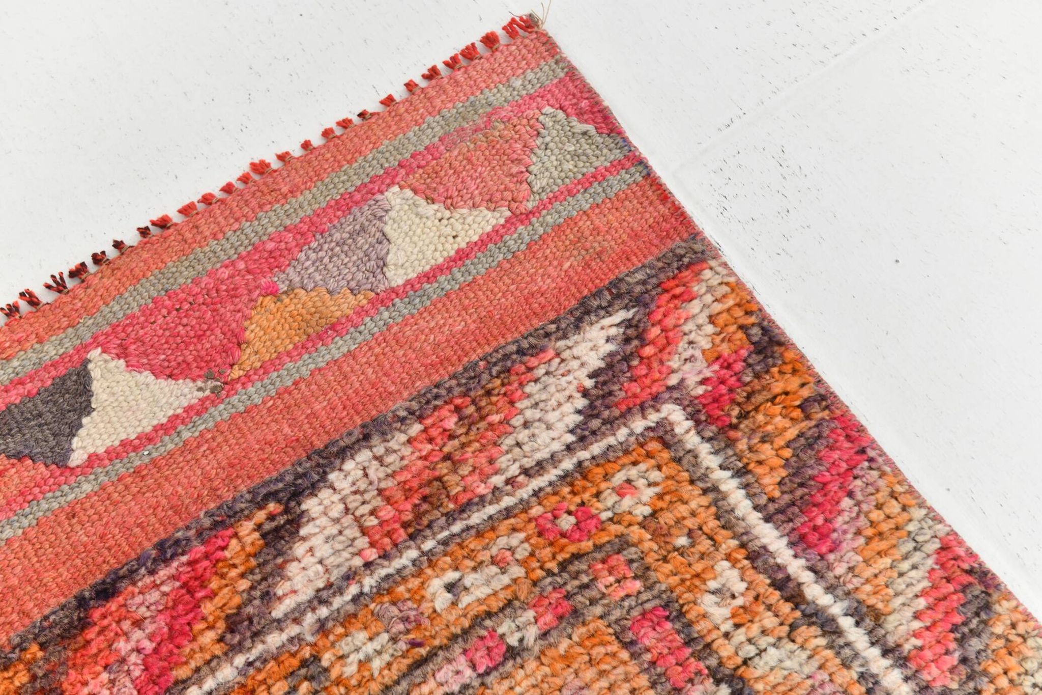 Orange Beige Turkish Runner Rug 80x369Cm SK 23759