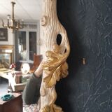 Lacquered and gilded mirror