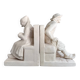 Pair of bookends with Breton characters