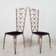 Paire de chaises vintage, design Pier Luigi Colli