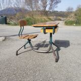 Vintage 1-seater school desk 50
