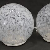 1980s Glass Globe Table Lamp , 3items available