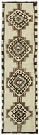 Turkish Handwoven Vintage Herki Kilim 90 cm x 310 cm