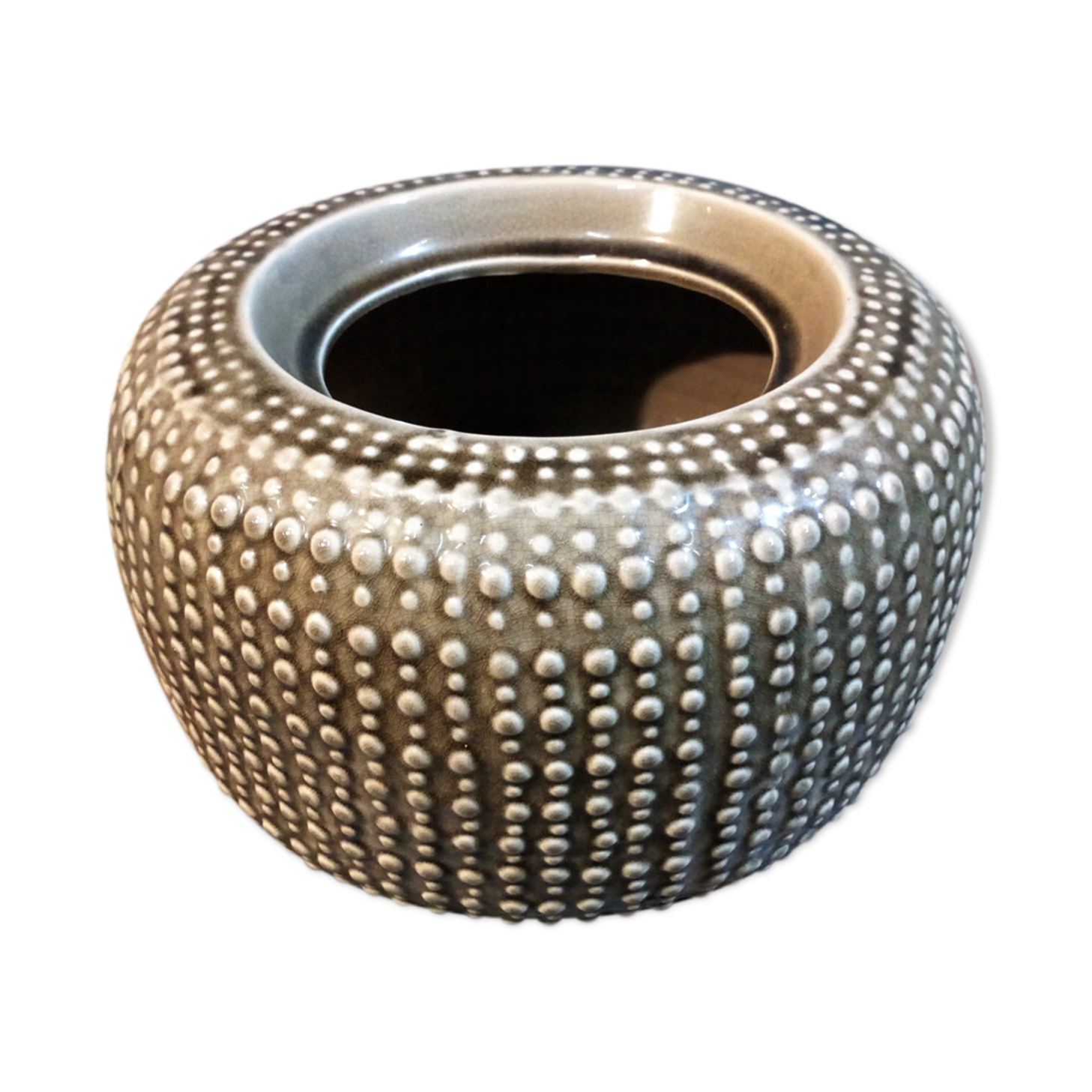 Ceramic pot cache "Cactus" vintage D-M