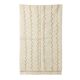 White Moroccan rug in wool with yellow zigzag 150x250 cm