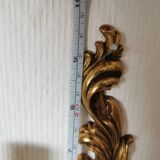 classic style wall lamp, Louis XV in gilded metal in bronze or brass effect candle holder and candlestick