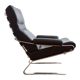 Leather lounge armchair by Reinhold Adolf for horn, 1960s