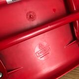 Red child chair by robin day for ikea
