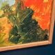 Swedish Oil on Canvas "Autumn Landscape" by Stig Hallblom, Vintage & Framed