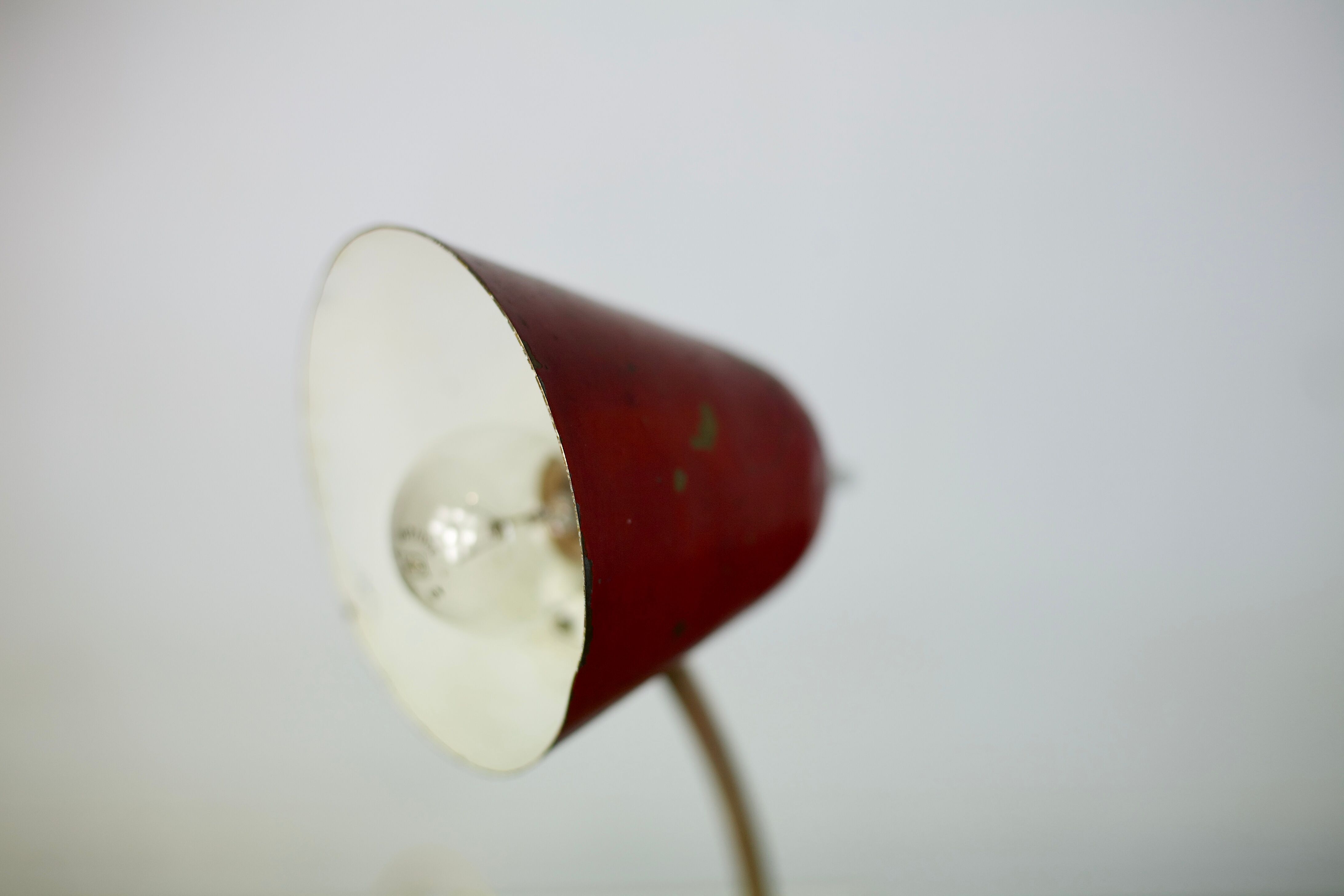 Red brass lamp 50's