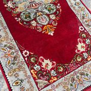 Tapis vintage turc en soie fait main 74x146 cm