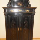 Blackened wooden buffet