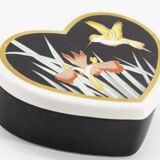 Ceramic iris heart box