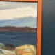 Swedish Oil on Canvas – “Landscape II” by Stig Delang –Vintage & Framed