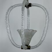 Ercole Barovier Murano glass pendant lamp Italy 1930s