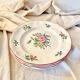 Lot d'assiettes plates Lunéville fleurs (réverbère)