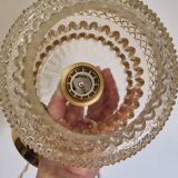 Amber diamond pendant light