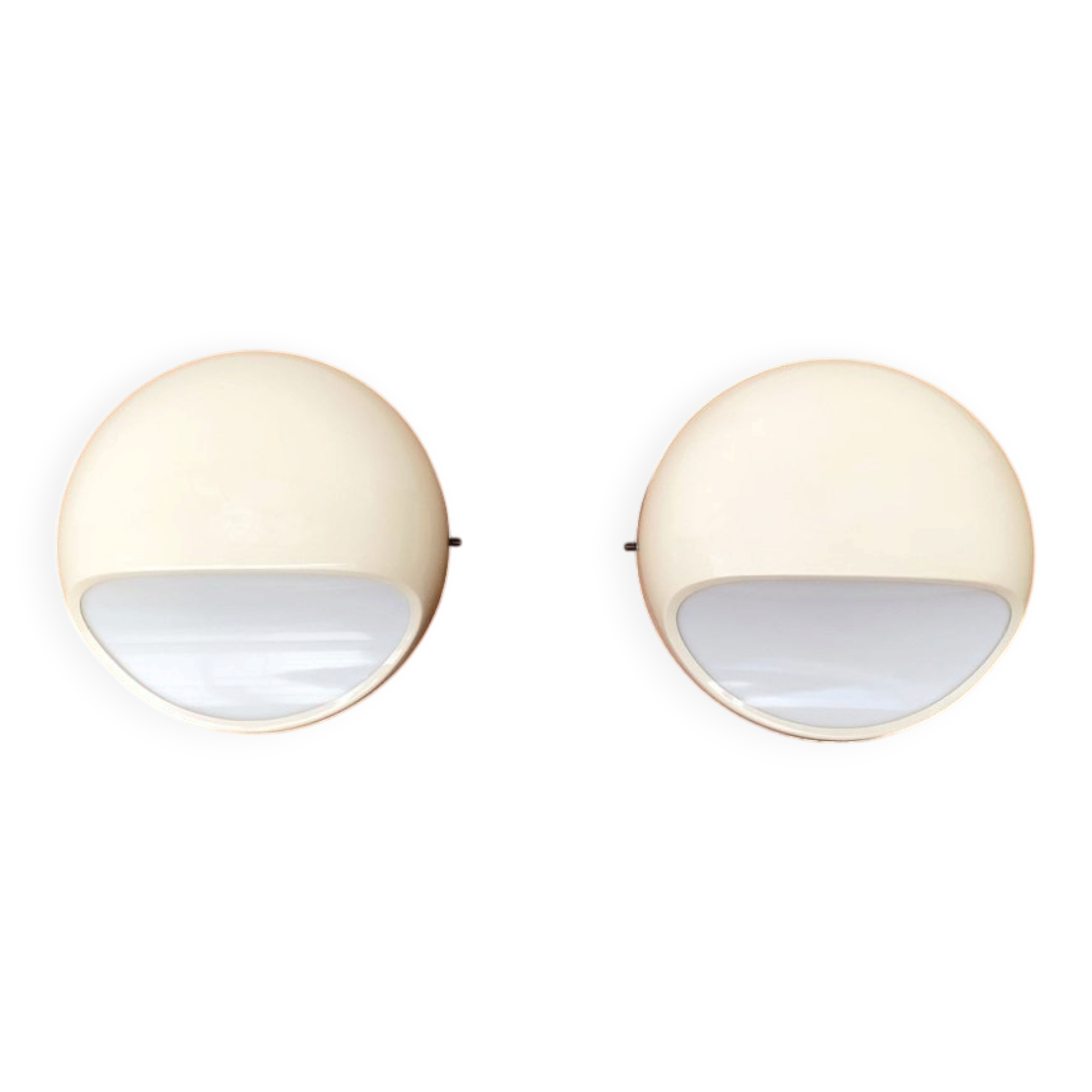 Italian Space Age Wall Lamps from the Mid-Century by Gerd Lange for Kartell, 1960s, Set of 2