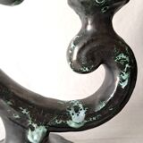 Pair of Large Vintage Ceramic Candelabras by Sars Potteries Maine