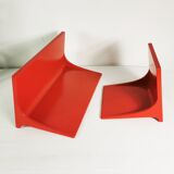 Pair of Space Age wall shelves, Germany, 1970s