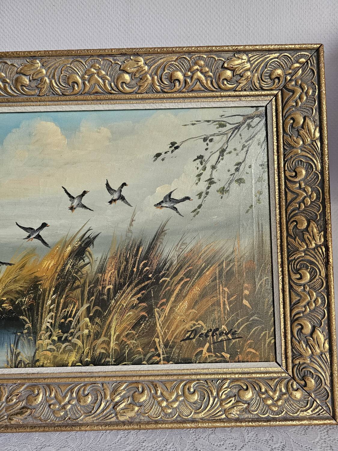 Painting "The Hunt" by Raoul Delbove