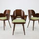 1960s set of four Oswald Haerdtl dining chairs, Czechoslovakia