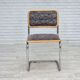 1970s, set of 4 pcs Italian dining chairs in Bauhaus style.