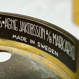 Oil lamp blown glass Hans Agne Jakobsson edition Markaryd Sweden 50s/60s