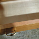 Vintage chest of drawers from the 60s honey color