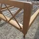 Vintage bed with compass feet from the 1950s