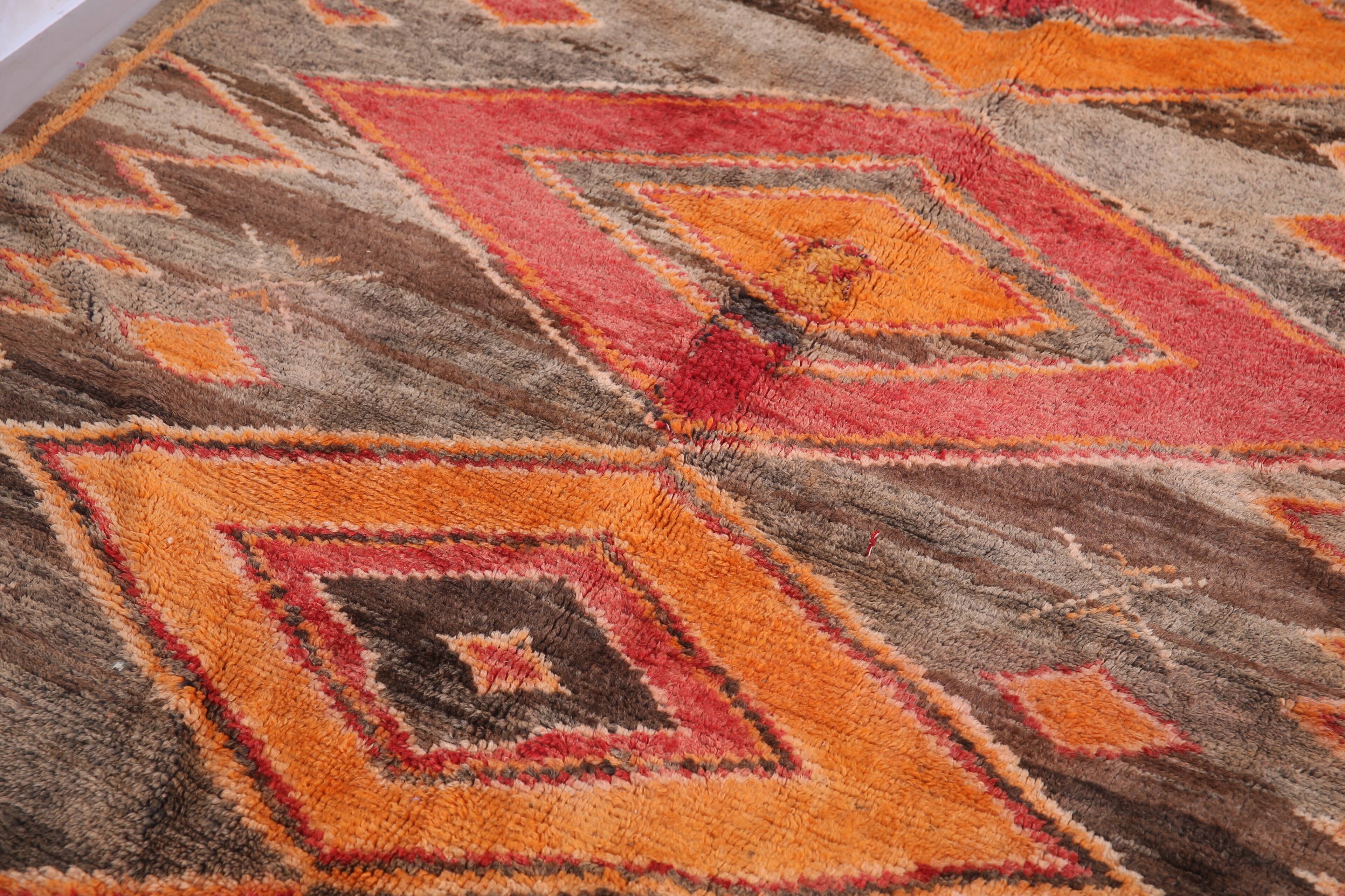 Vintage Moroccan Rug 159 x 238 cm - Bohemian Berber Rug - Antique Wool Rug