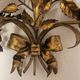 Pair of Hans Kögl double wall-light candleholders, 1960s