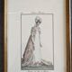 Gravure de mode - costume parisien