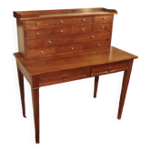 Desk / Secretary in exotic wood 15 drawers