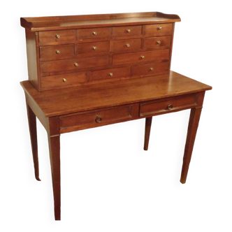 Desk / Secretary in exotic wood 15 drawers