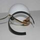 Lampe ou applique métal et opaline design années 50's