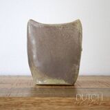 Vintage Ceramic Swan Vase, Studio Pottery Art, Rectangle Shape, Flying Bird