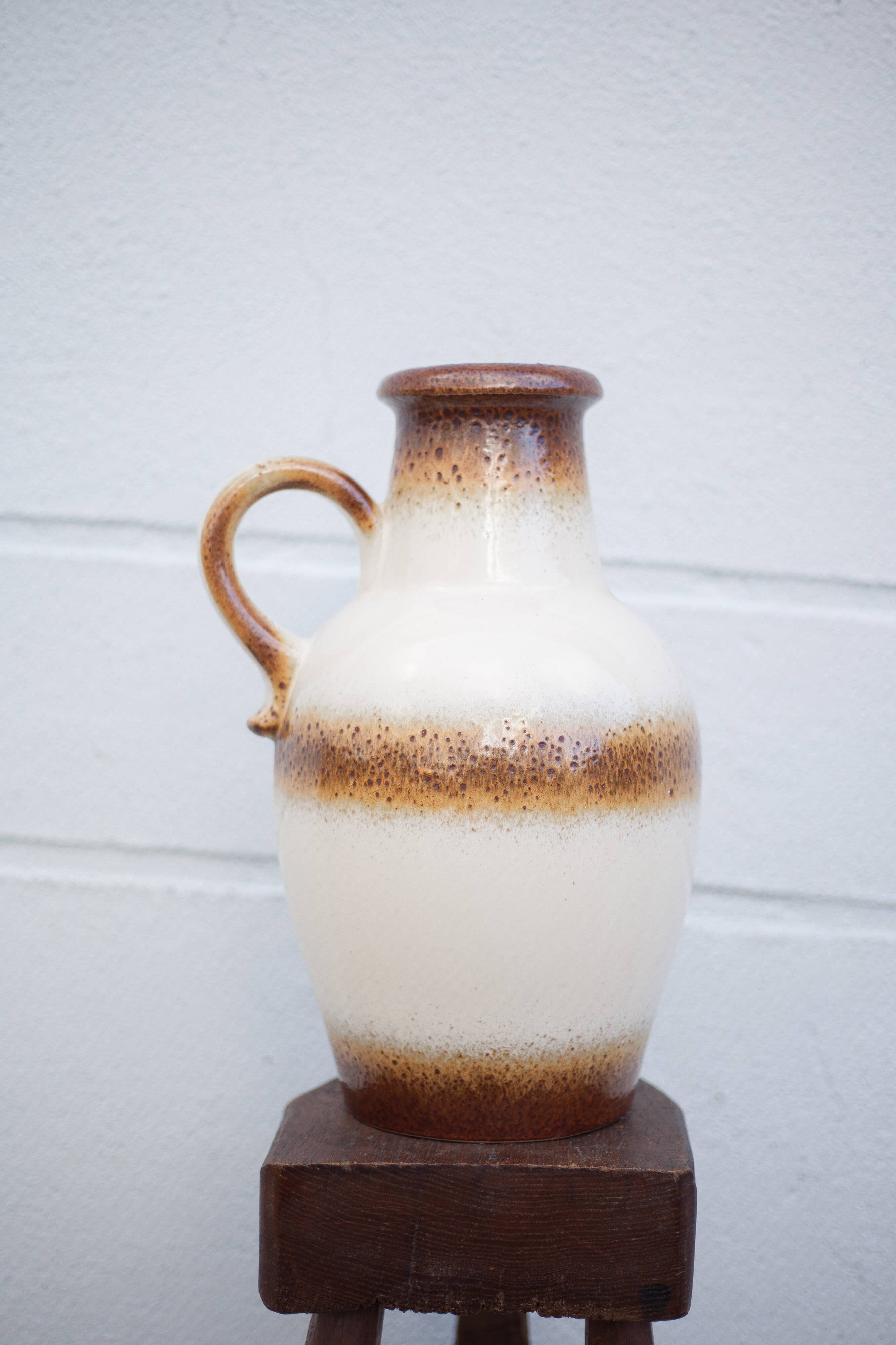 Large West Germany ceramic vase, scheurich Keramik vase, decorative vase, floor vase, 60's