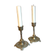 Duo table candleholders in bronze XIXeme siècle