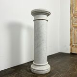 White marble column