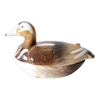 Terrine Vintage Faïence Michel Caugant Mandarin Blond France