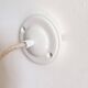 White opaline pendant light
