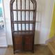 Retro-vintage-Low sideboard-library - cane-wood-rattan-1960s