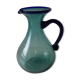 Pichet en verre bullé soufflé
