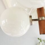 Chandelier 6 bulbs Temde Leuchten 1970s